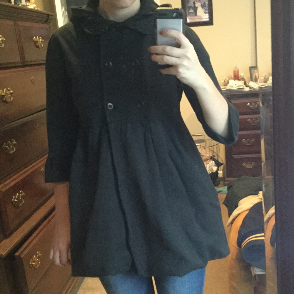 Double breasted pea coat